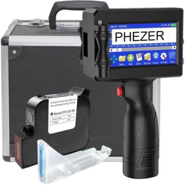 Imagem de Impressora jato de tinta portátil Phezer P15-1N com cartucho de tinta 