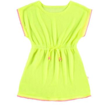 Imagem de Saída de Praia Infantil Telada Detalhe Pom Pom Boca Grande -, Neon, 6