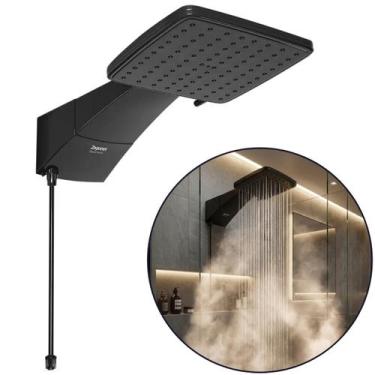 Imagem de Ducha Chuveiro Moderno Quadrado Eletrônico Zagonel Quadratta Black 127