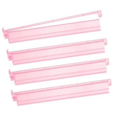 Imagem de Conjunto de 4 suportes para mahjong Niflirt em acrílico rosa com glitt