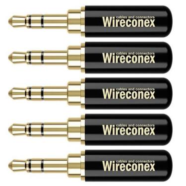 Imagem de Kit 05 Conectores P2 Linha Stereo Wc 2313 Wireconex F108