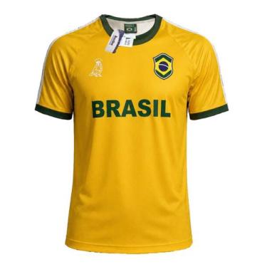 Imagem de Camiseta Brasil Braziline Licenciada Nova 2026, Amarelo, G