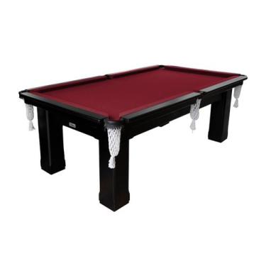 Imagem de Mesa de Sinuca - 1,96x1,06 - Nelson Bilhares, Bordô