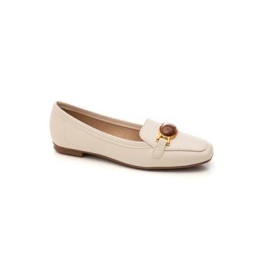 Imagem de Sapatilha Moleca com Pedraria Conforto 5829110, Branco, 35