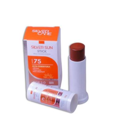 Imagem de Protetor Solar Stick FPS 75 Silver Sun Escuro 3.0 14g - Silver Care