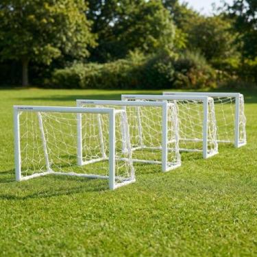 Imagem de Kit 04 Mini Trave De Futebol Em Aço 90 x 60 x 40 Cm Free Action Show D