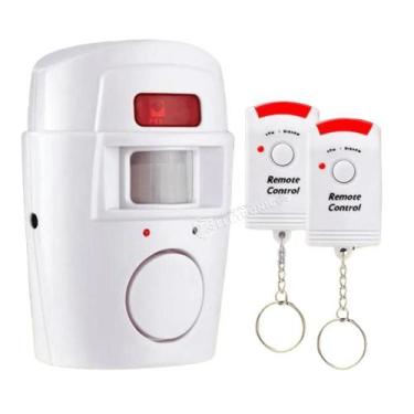 Imagem de Alarme Sem Fio Residencial Sensor Sirene Com 2 Controles Alcance até 1