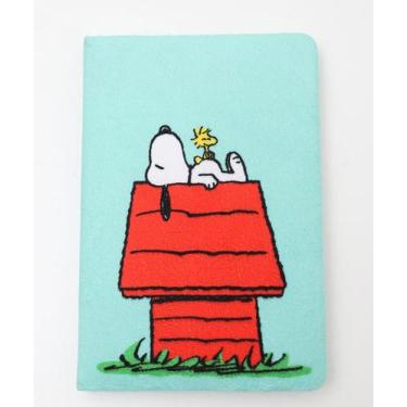 Imagem de Caderneta Anotações Textura Estampada Snoopy Azul-63384, UN, Azul