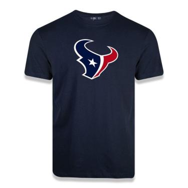 Imagem de Camiseta New Era Houston Texans Logo Time NFL Azul Marinho-Unissex