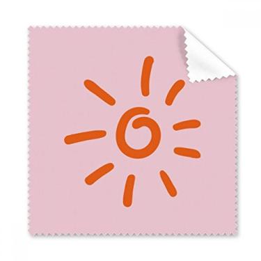 Imagem de Pano de limpeza de tela de telefone com pintura à mão, laranja, 5 peças