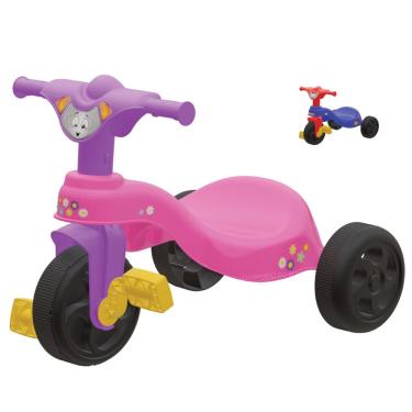 Triciclo Motoca Infantil Ultra Bikes Pro Tork Menina Rosa