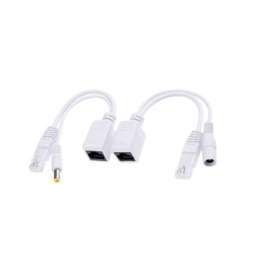 Imagem de Adaptador PoE Passivo - Kit Adaptador Injetor + Separador - Branco - ChipSce 018-0156