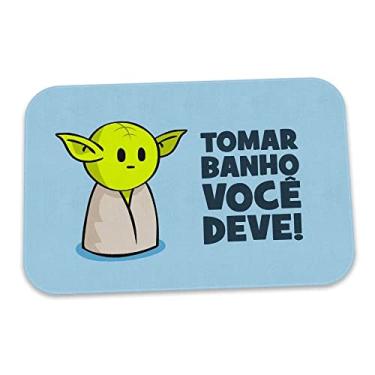 Imagem de Tapete de Banheiro DrPepper Minioda Tomar Banho Você Deve cor:Azul