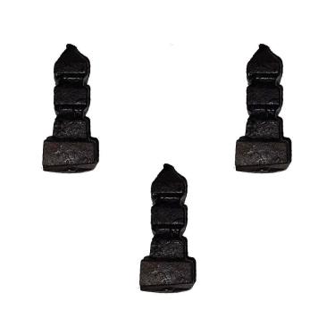 Imagem de Kit 3 Ponteiras Ponta de Lança Ferro N17 Grade Portão 09cm