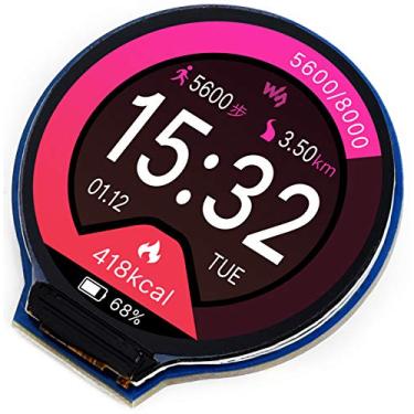 Imagem de Bicool Módulo de Tela LCD IPS Redondo de 1,3 Polegadas, Resolução 240 x 240, 65 K Cores RGB, Interface SPI para Arduino/Raspberry Pi/Jetson Nano/STM32