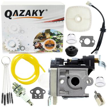 Imagem de Carburador QAZAKY com kit de manutenção de filtro de combustível para Spark Plug de substituição para Zama RB-K90 Echo PB-251 PB-255 PB-255LN ES-255 PB251 PB255LN PB255 ES255 A021001591 A021001592 A02
