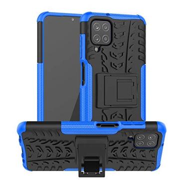 Imagem de Mobile phone accessories Para Samsung for Galaxy A12 5G pneu textura à prova de choque TPU + capa protetora de PC com suporte phone case