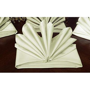 Imagem de Atlas Kitchen – Pano de guardanapos de jantar 45,72 cm x 45,72 cm 100% algodão pima natural para eventos, casamentos e jantares – Disponível em conjuntos de 4, 6, 8, 12, 24 e 48, Mint Green, 12-Napkins, 12