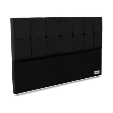 Imagem de Cabeceira Piave Veluto Preto King 12x188x125 Camurça