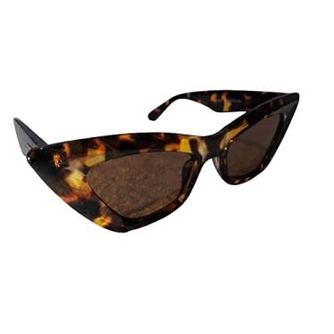 Imagem de Óculos de Sol Vintage Blogueira Onça - Tartaruga Original Feminino Masculino