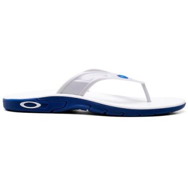 Imagem de Chinelo Masculino Rest 2.0 Branco Azul Marinho Beach Top - Guilherme S