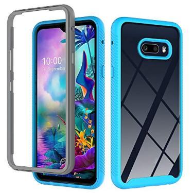 Imagem de YUNCHAO Caixa de telefone Para LG V50s Thinq 5g / G8x Thinq Starry Sky Solid Color Series à prova de choque PC + TPU Protetive Case capa para celular