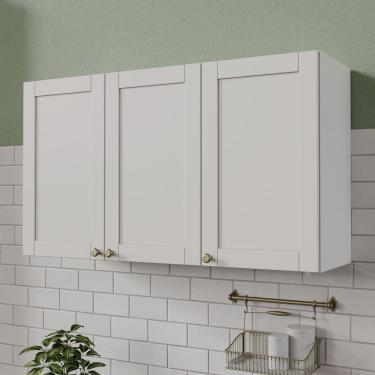 Imagem de Armário Aéreo 3 Portas 120cm Arizona CabeCasa MadeiraMadeira Branco