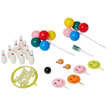 Imagem de Oasis Supply Kit de topo de bolo para festa de boliche Birthday Strike