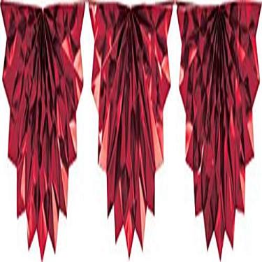 Imagem de Garland Creative Converting Foil Bunting, Vermelho, 6.5', 1