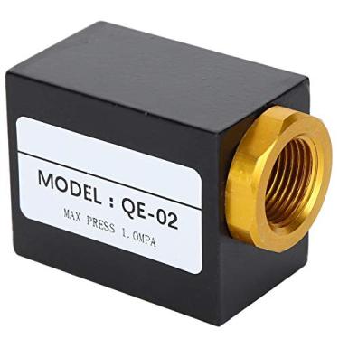 Imagem de Válvula de ar de liberação rápida, válvula pneumática durável, liga de alumínio de fluxo de ar pneumático de alta precisão compacta para exaustão rápida indústria doméstica