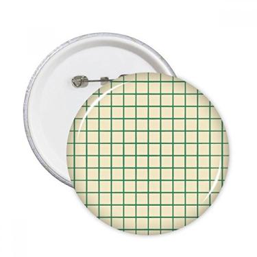 Imagem de Emblema decorativo branco verde padrão redondo pinos crachá botão decoração acessório 5 peças