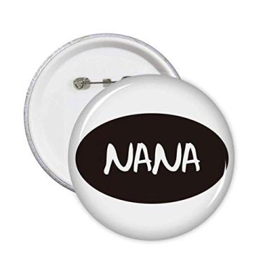 Imagem de Grandma Letras Presente Padrão Melhores Desejos Broche Emblema Botão Emblema Acessório Decoração 5 peças