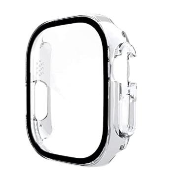 Imagem de Capa protetora Case de Acrilico com Pelicula Vidro Compatível com iwatch Ultra 49mm Iwatch Transparente - Marca: 123smart