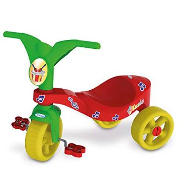 Imagem de Xalingo Triciclo Pop Music Vermelho/Verde Pequeno