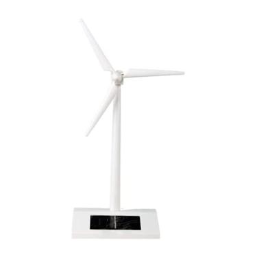 Brinquedo moinho de turbina eólica, modelo de moinho de vento movido a  energia solar, brinquedo em miniatura de turbinas eólicas de energia solar