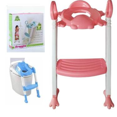 Imagem de Troninho Redutor Assento Sanitario Infantil Escada Sapinho Apoio Vaso