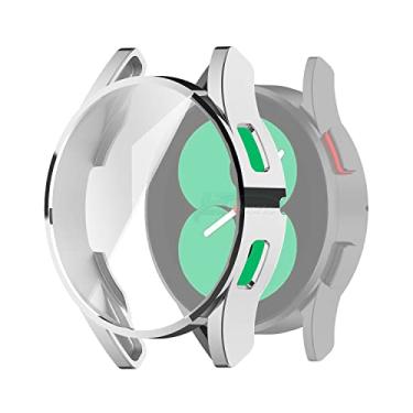 Imagem de Case Capa Protetora 3D compatível com Samsung Galaxy Watch 4 44mm SM-R870 e SM-R875 - Marca LTIMPORTS (Prata)