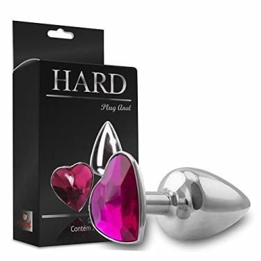 Imagem de Plug Anal Metal Hard Com Pedra Coração Cromado
