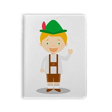 Imagem de Diário de capa macia para caderno de desenho da Alemanha marrom verde