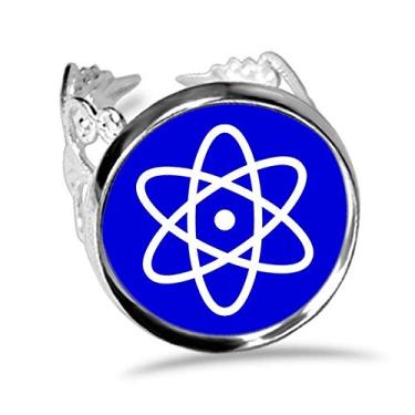 Imagem de DIYthinker Pacote de anel quadrado azul marcador de aviso ajustável amor casamento noivado