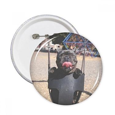 Imagem de Bulldog Imagem para fotografia de animais de estimação, pinos redondos, emblema, decoração de roupas, 5 peças, presente