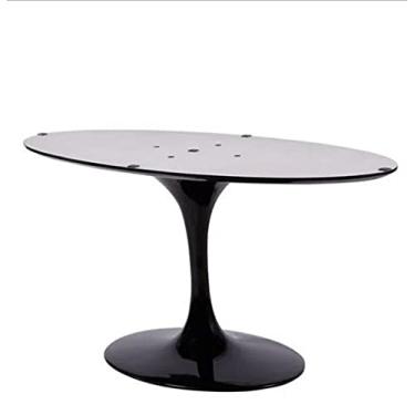 Imagem de Base de Mesa de Jantar Saarinen Oval Para Tampo de 160x90 até 244x122 cm Preto