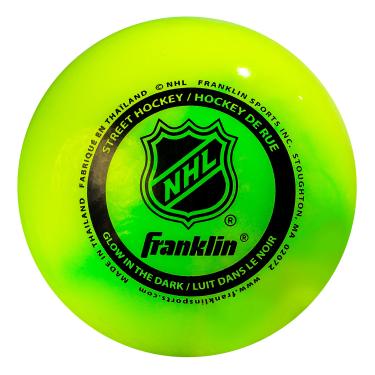 Imagem de Franklin Sports Bola de hóquei de rua – Brilha no escuro – NHL