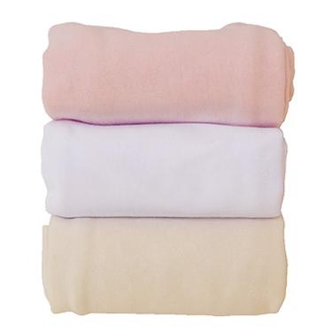 Imagem de Kit Fronhas de Malha - Amarelo + Branco + Rosa