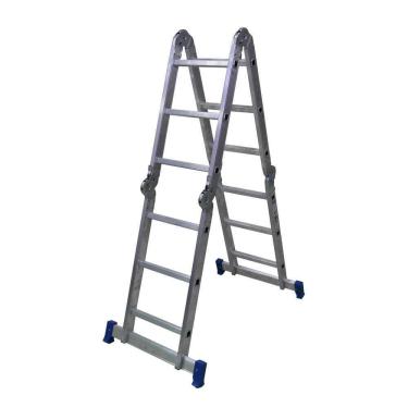 Imagem de Escada Articulada de Alumínio Pratik, 13 em 1, 3x4, 12 Degraus