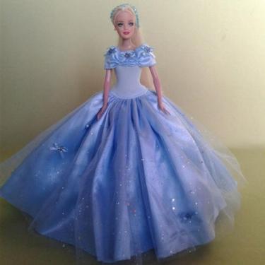 Tam 4 Vestido Barbie Fantasia Barbie Festa Barbie