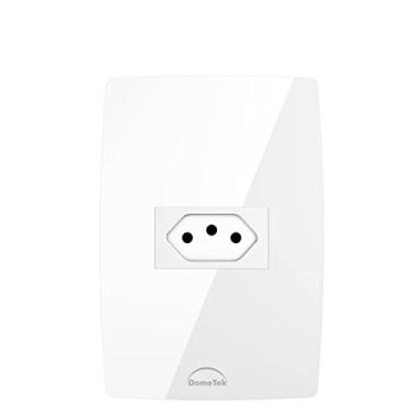 Imagem de Tomada Simples 10a Diamond Branco Dometek