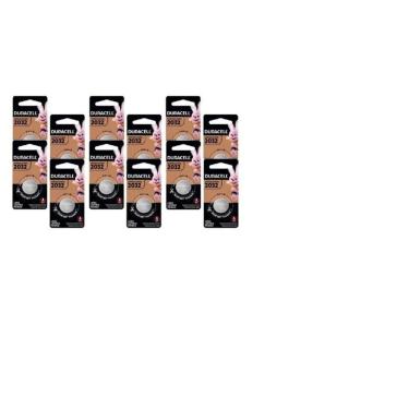 Imagem de 12 Pilhas Cr2032 Duracell 3V Lítio Bateria Moeda