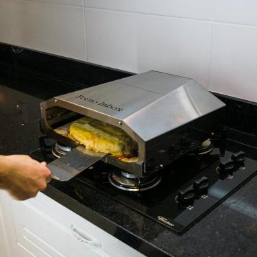 Imagem de Forno de Pizza para Fogão Inbox Portátil Saro em Aço Inox