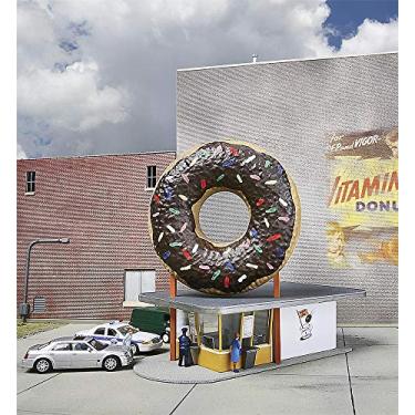 Imagem de Walthers Cornerstone Kit de modelos em escala HO, Hole-in-one Donut Shop